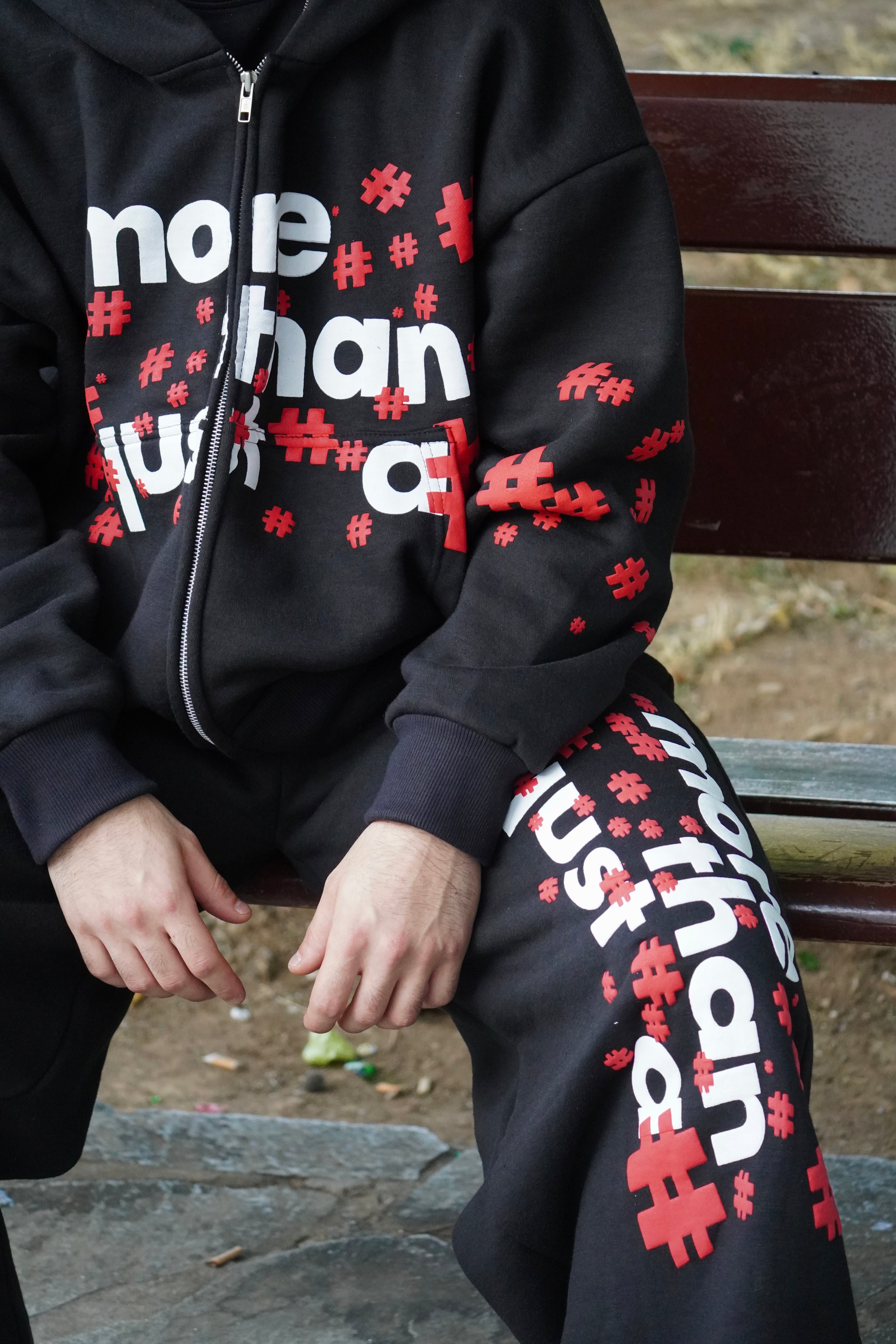More Than Just a Number 'Midnight Black' Zip Up