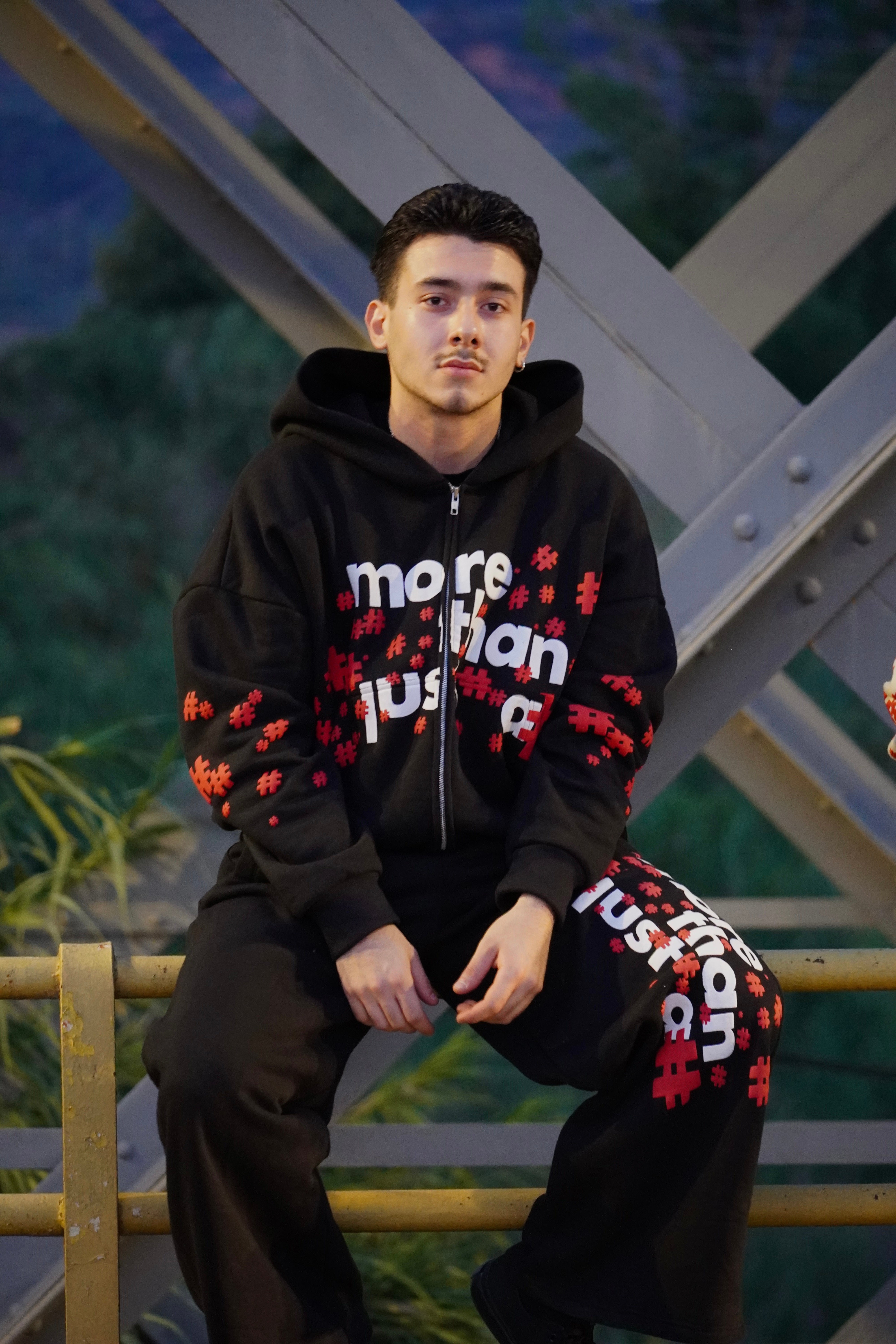 More Than Just a Number 'Midnight Black' Zip Up