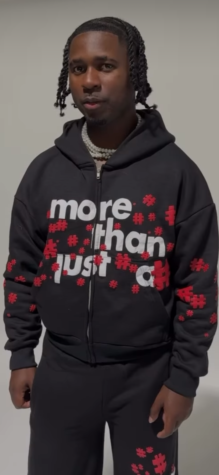 More Than Just a Number 'Midnight Black' Zip Up