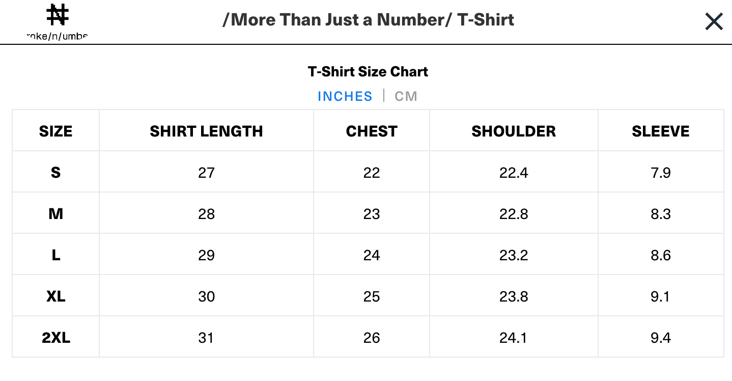 More Than Just a Number T-Shirt
